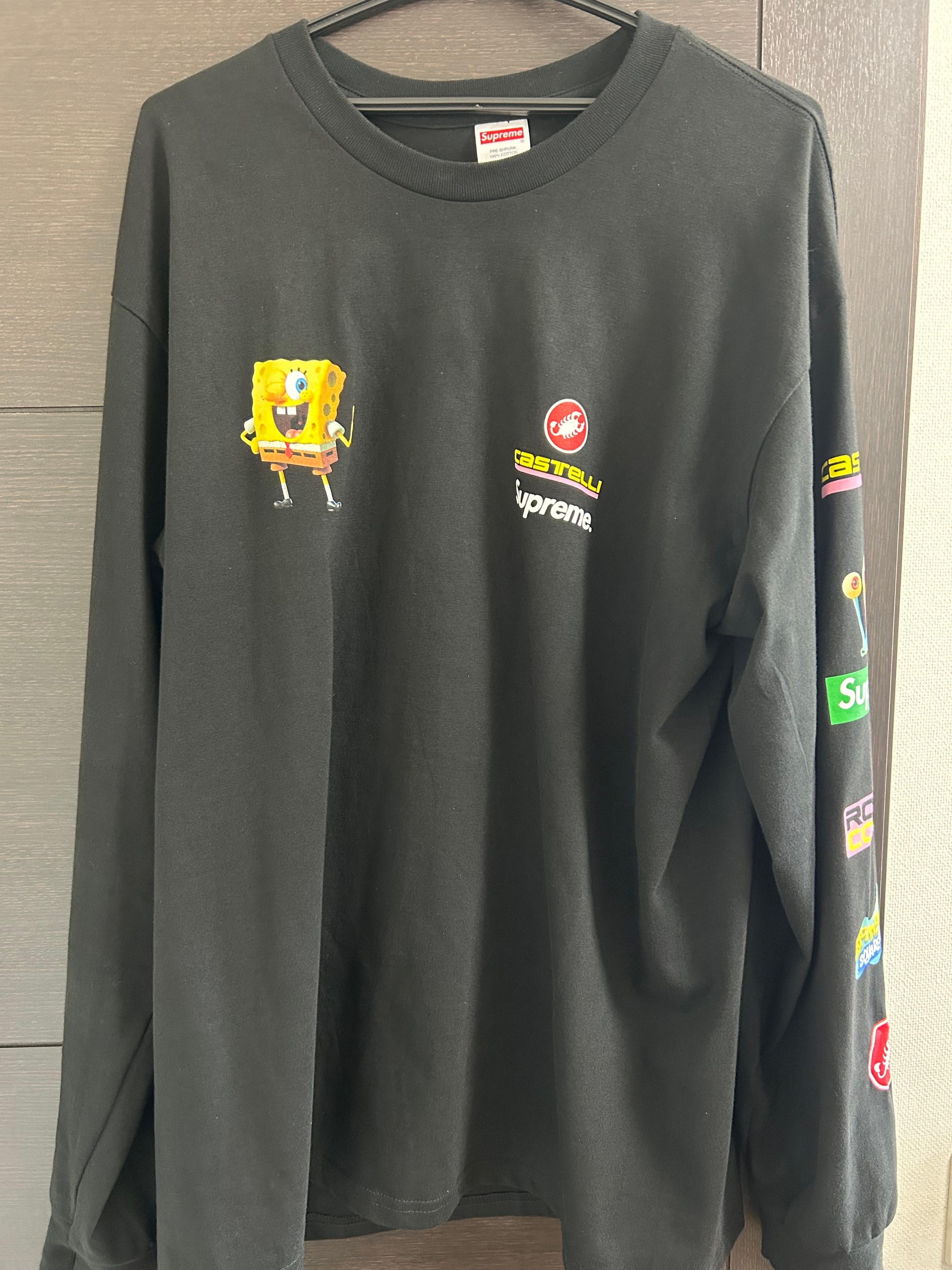 Supreme x SpongeBob Castelli Racing L/S Tee "Black"