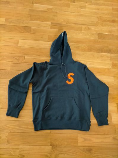 Supreme S Logo Hooded Sweatshirt "Navy" (19FW)