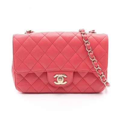 シャネル CHANEL ミニマトラッセ20 ショルダーバッグ バッグ キャビアスキン(グレインドカーフ) レディース ピンク系 【中古】
