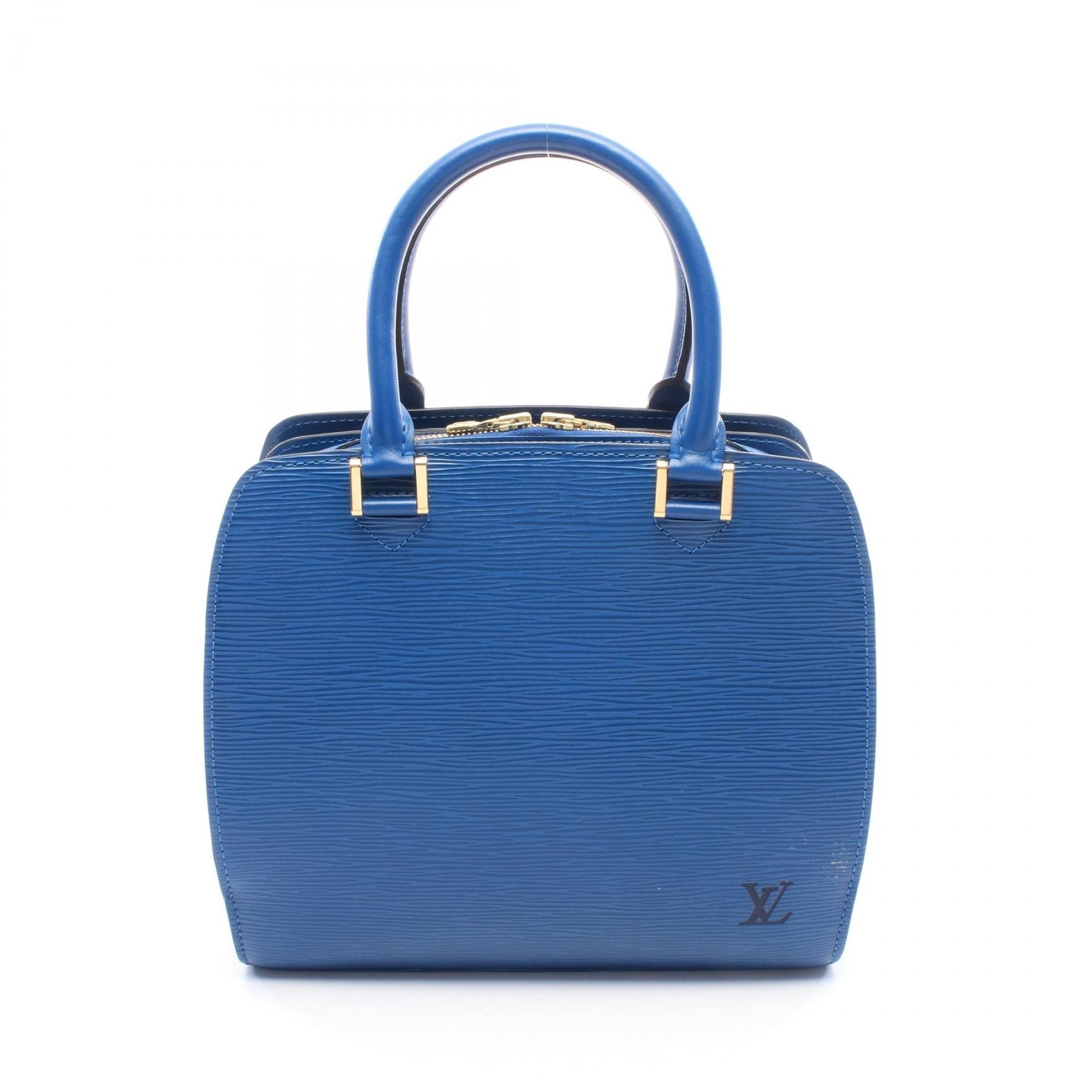 ルイ・ヴィトン LOUIS VUITTON ポンヌフ ハンドバッグ バッグ レザー エピ トレドブルー レディース ブルー系 M52055 【中古】