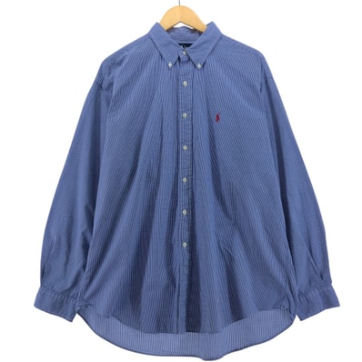 古着 ラルフローレン Ralph Lauren BLAIRE ギンガムチェック 長袖 ボタンダウンチェックシャツ メンズXL相当/eaa515287