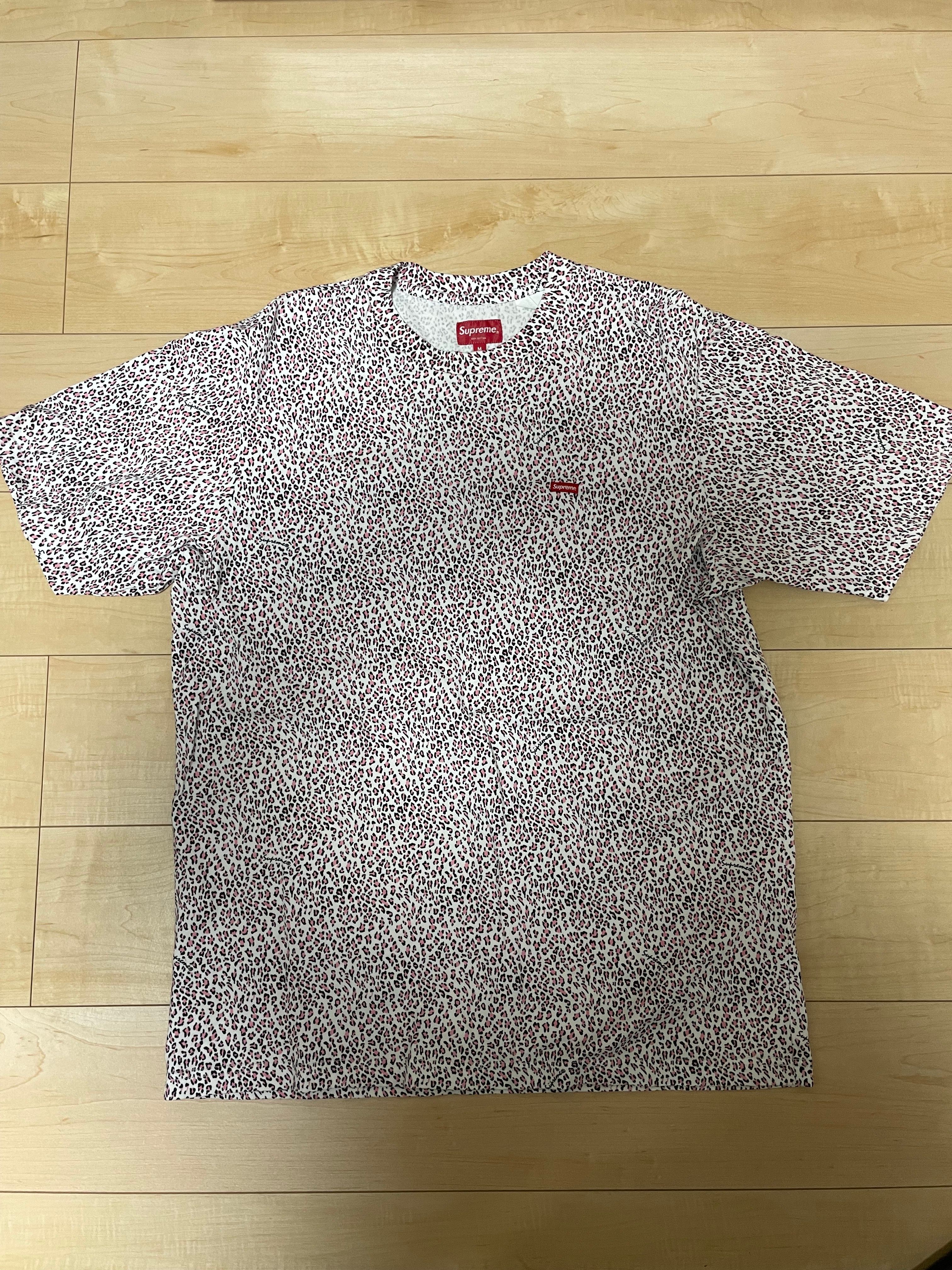 Supreme Small Box Tee "Pink Leopard"(Made in Vietnam)(22SS)