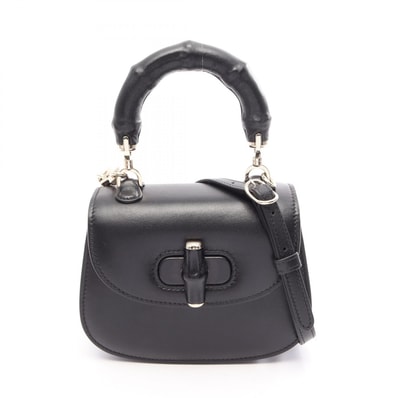 グッチ GUCCI 2WAY ハンドバッグ バッグ レザー レディース ブラック系 827738 【中古】