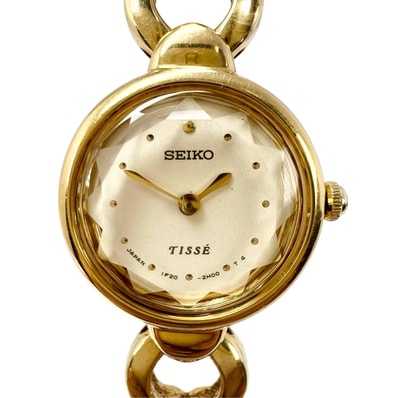 SEIKO セイコー TISSE 1F20-1B20 腕時計 メタル/ステンレススチール ゴールド クォーツ ホワイト文字盤 レディース【中古】