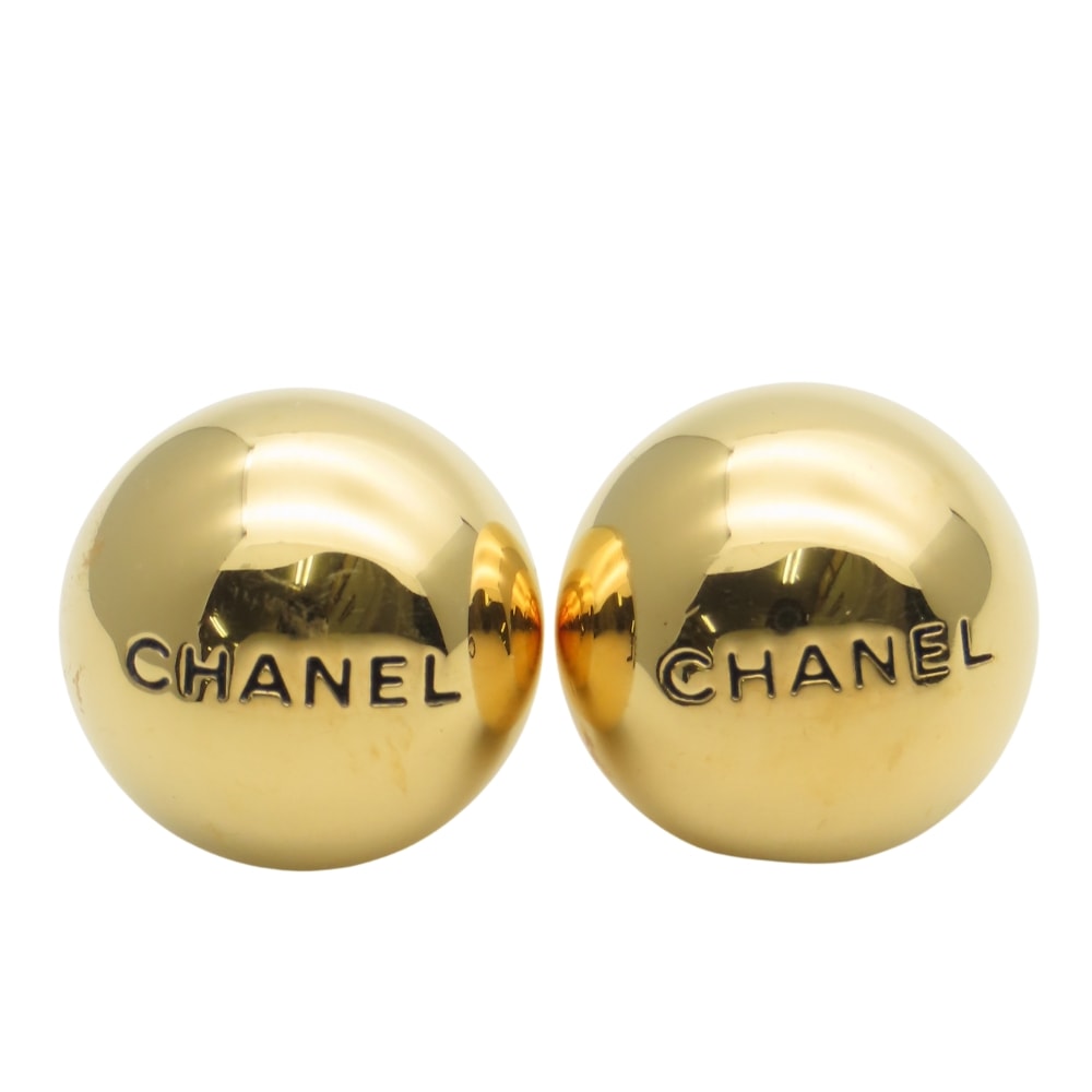 【中古】 シャネル ピアス アイコン メタル ゴールド GP アクセサリー 98P レディース 女性 CHANEL