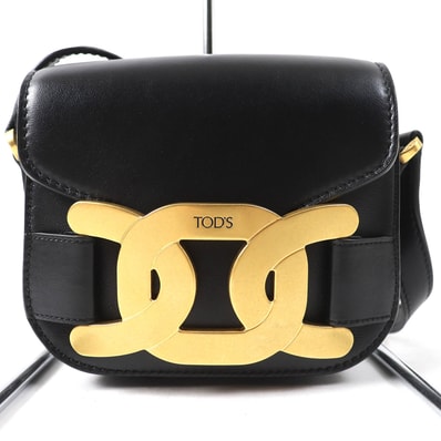 TOD'S Crossbody Bag In Leather Mini "Black"