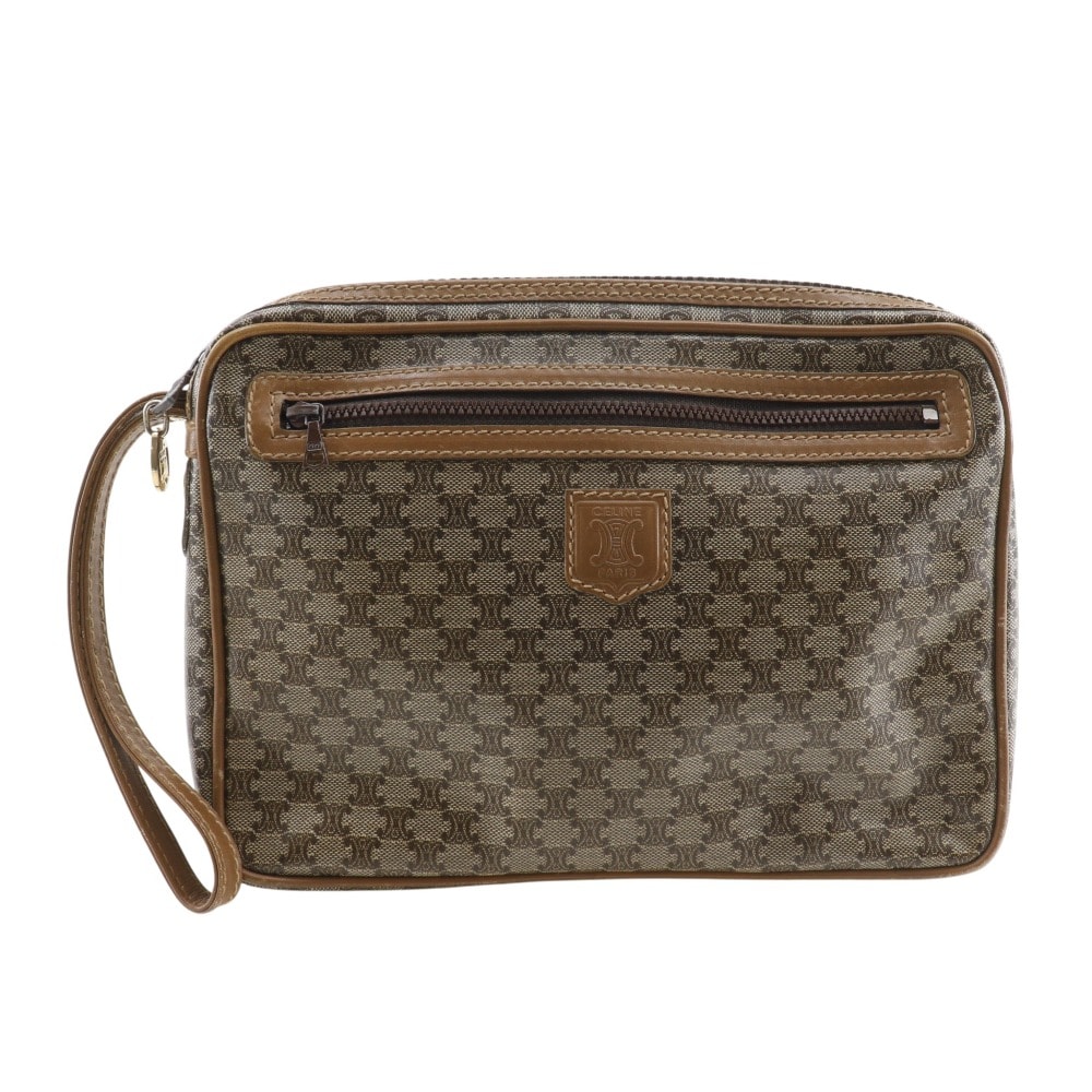 セリーヌ オールドセリーヌ マカダム柄 ヴィンテージ メンズセカンドバッグ