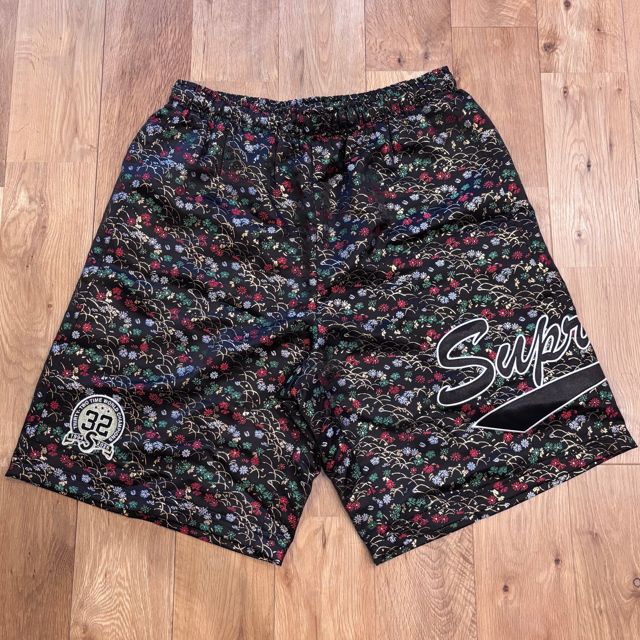 Supreme Floral Jacquard Short "Black"