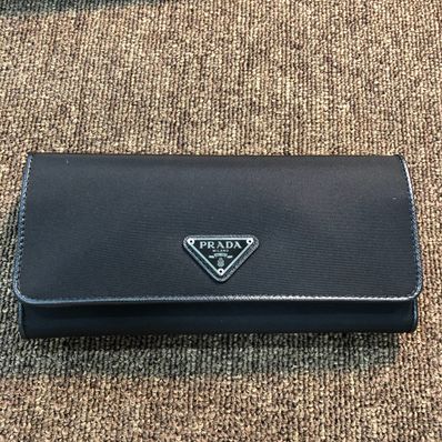 PRADA Nylon Long Wallet "Black"