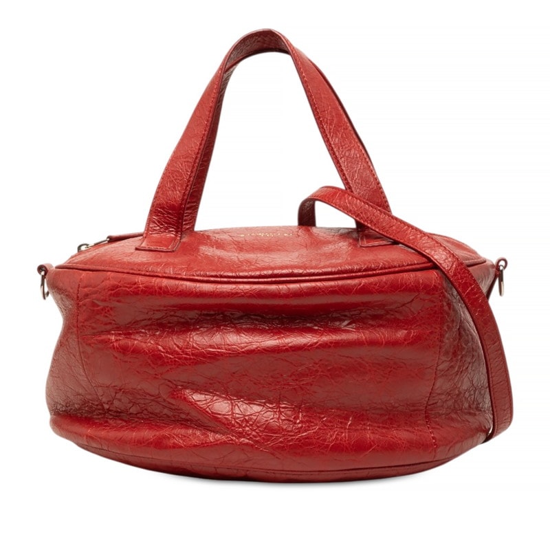 バレンシアガ エアホーボー ハンドバッグ ショルダーバッグ 2WAY 466844 レッド レザー レディース BALENCIAGA 中古