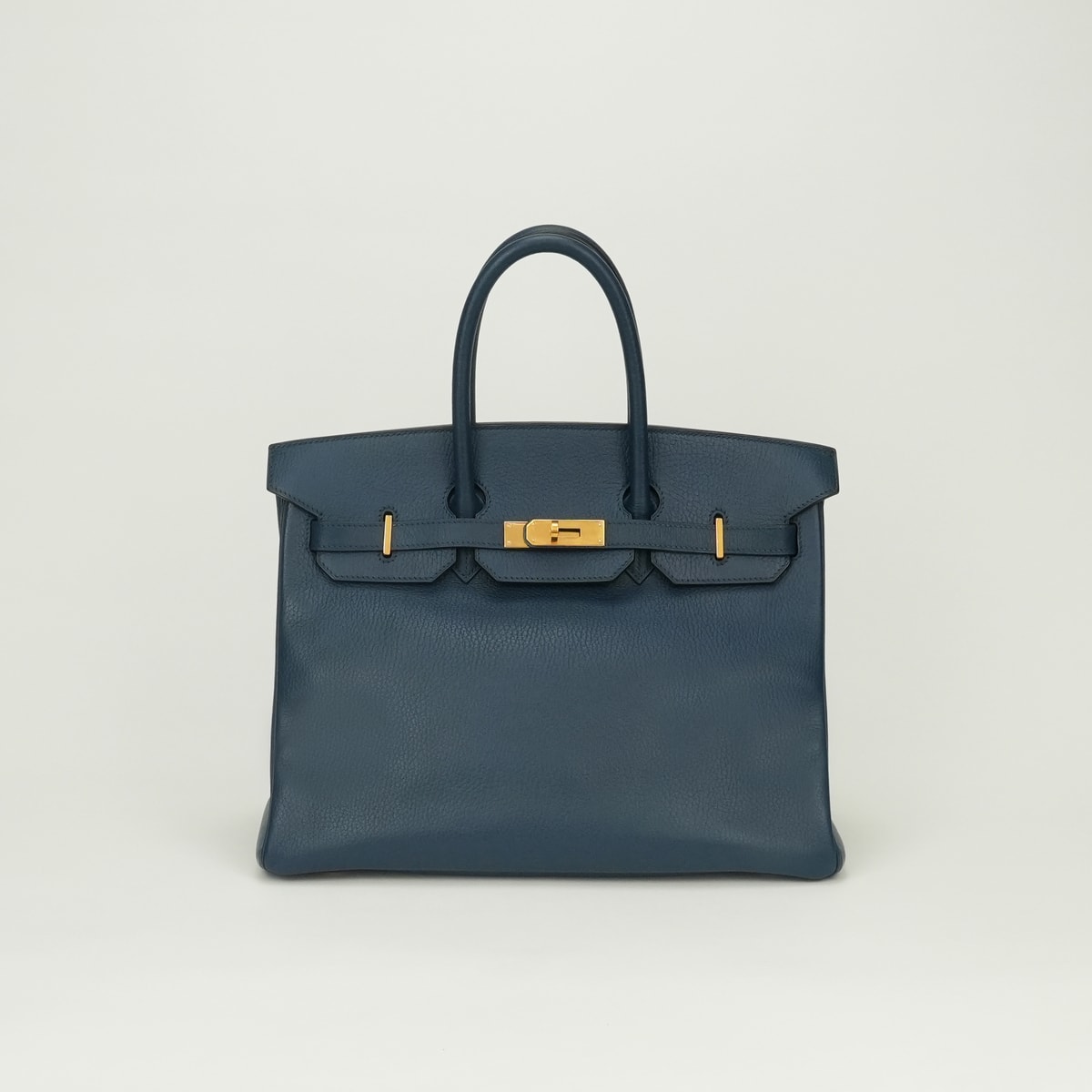 エルメス HERMES バーキン35 バーキン 35 バッグ トートバッグ アルデンヌ ブルーロイ Bleu Roi ブルー Blueネイビー Navy 青 紺 ゴールド金具 ハンドバッグ ヴァッシュリエジェ