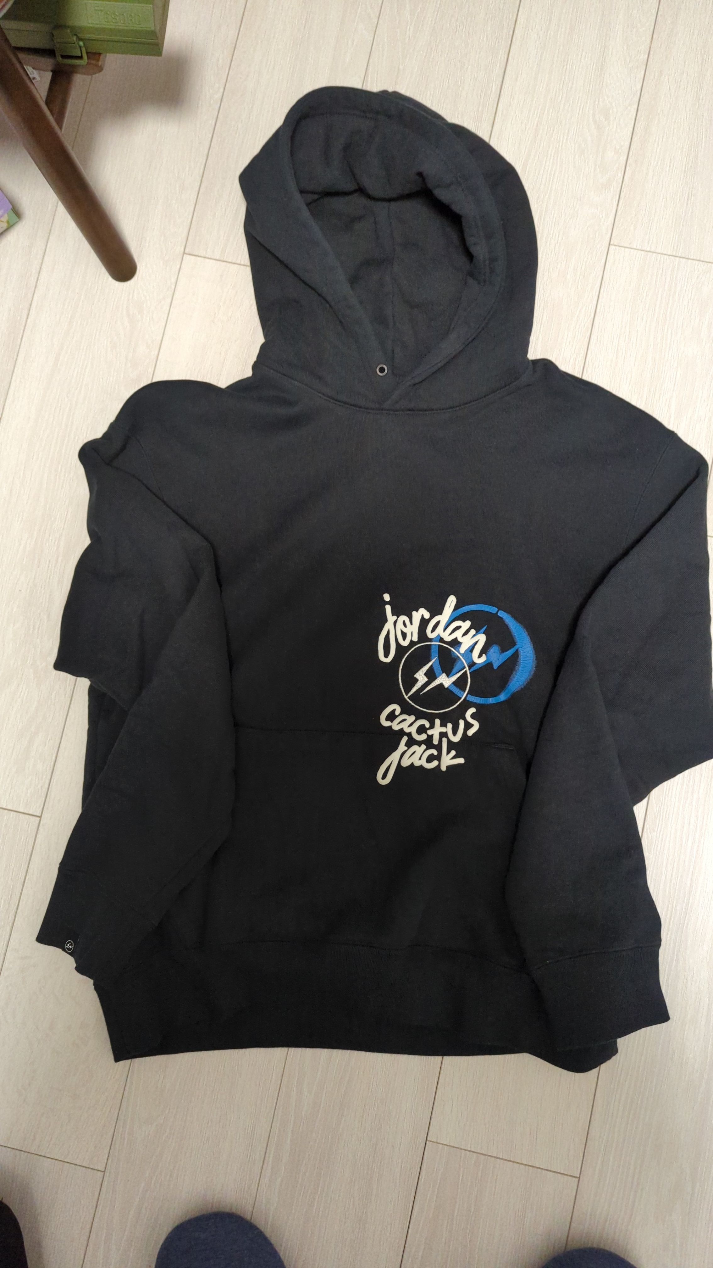 Air Jordan Travis Scott  Fragment Hoodie "Black"