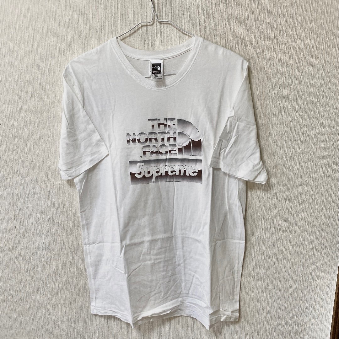 Supreme x The North Face Metallic Logo T-Shirt "White"