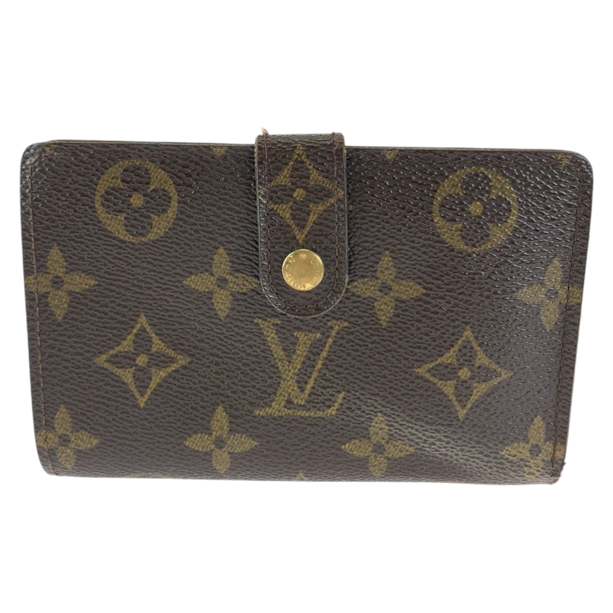 LOUIS VUITTON ルイヴィトン モノグラム ポルトフォイユ ヴィエノワ ブラウン ゴールド金具 PVC 折財布 コンパクトウォレット 603929 【中古】