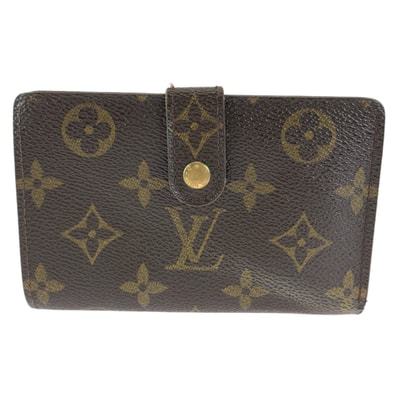LOUIS VUITTON ルイヴィトン モノグラム ポルトフォイユ ヴィエノワ ブラウン ゴールド金具 PVC 折財布 コンパクトウォレット 603929 【中古】