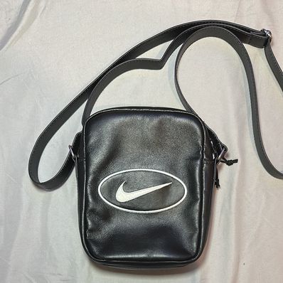 Supreme x Nike Leather Shoulder Bag "Black" HJ7964-045
