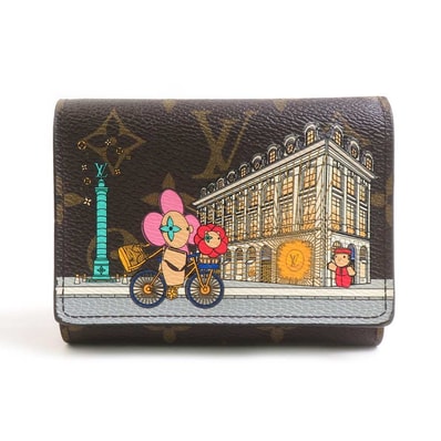 ルイ ヴィトン LOUIS VUITTON 三つ折り財布 モノグラム ヴィヴィンヌ モノグラムキャンバス ブラウン レディース M81638【中古】 e62066