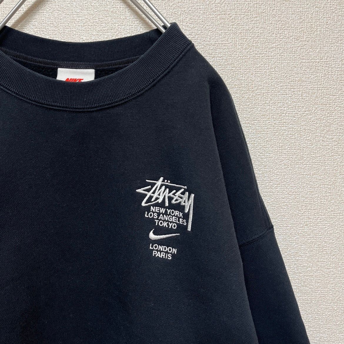 Nike x Stussy International Crewneck Sweatshirt (US Size) "Black" DC4198-010