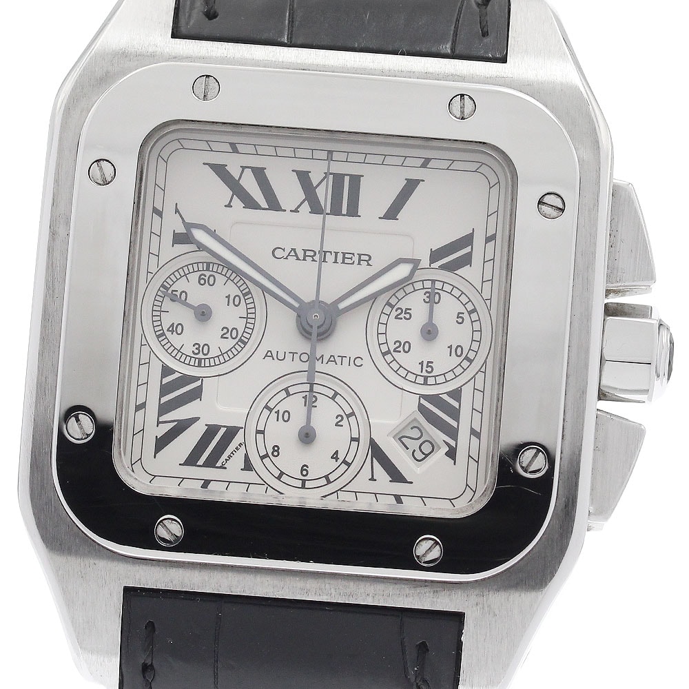 カルティエ サントス100 XL W20090X8 メンズ 【中古】