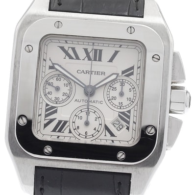 カルティエ サントス100 XL W20090X8 メンズ 【中古】