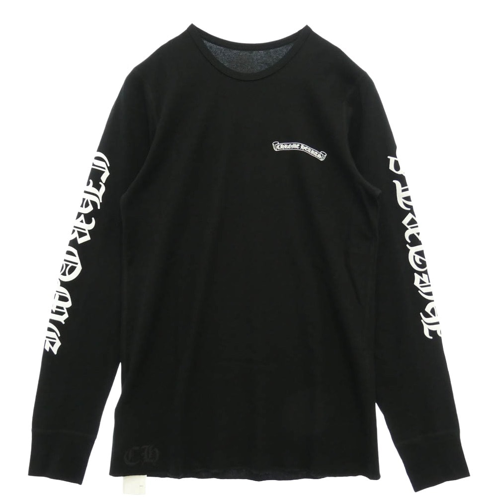 Chrome Hearts Scroll Logo Thermal L/S T-Shirt "Black"