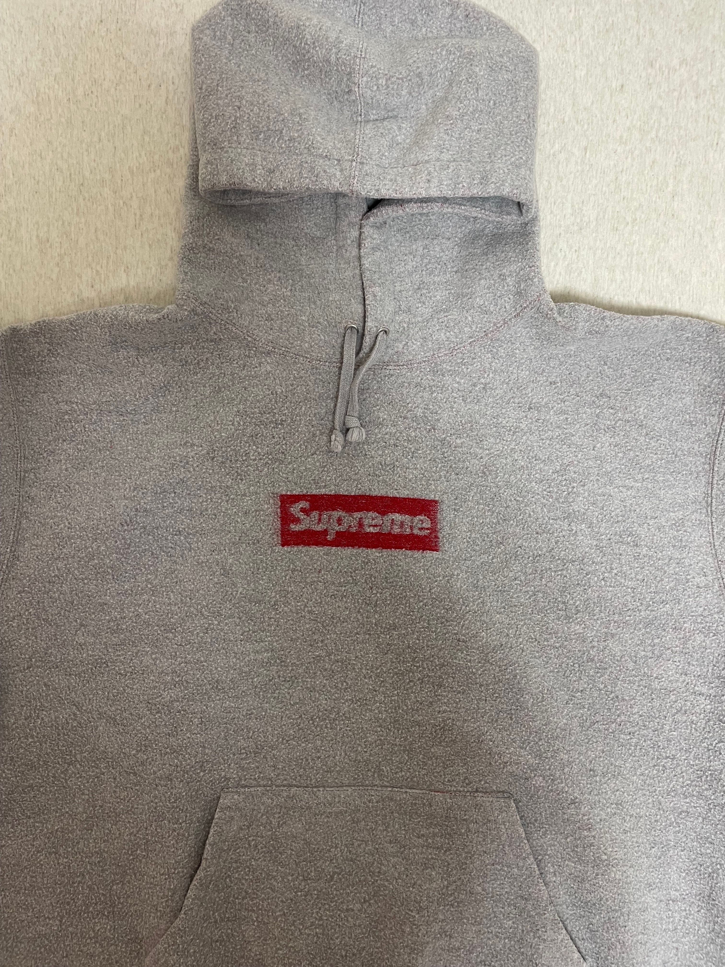 Supreme Inside Out Box Logo Hooded Sweatshirt "Heather Grey"