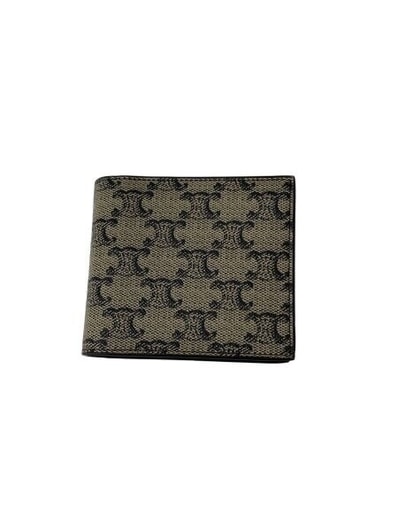 CELINE Bi-Fold Wallet With Coin "Beige/Black"