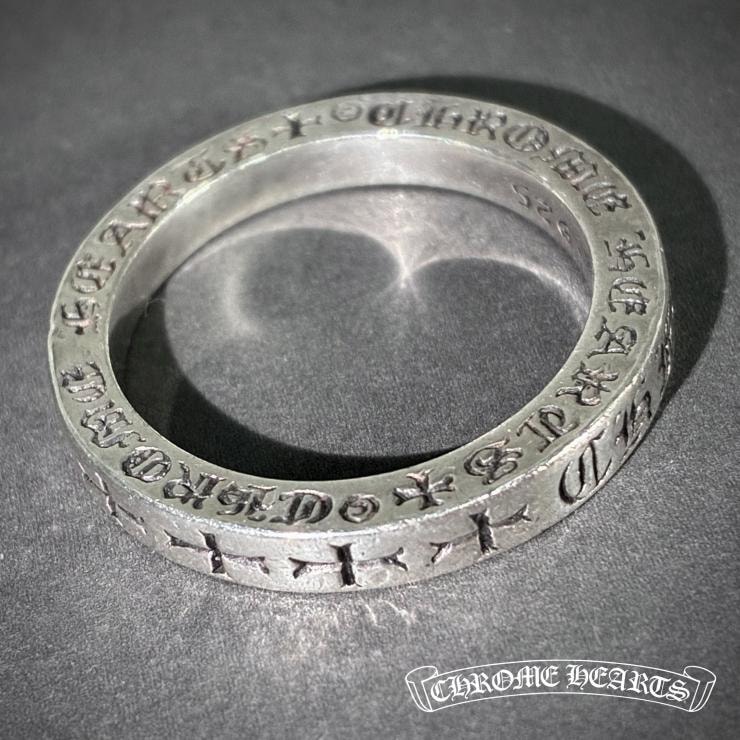 Chrome Hearts Spacer Ring Fuck You 3mm 2P Diamond "Silver"