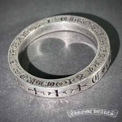 Chrome Hearts Spacer Ring Fuck You 3mm 2P Diamond "Silver"