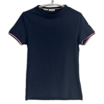 モンクレール ネイビーMAGLIA スリムフィット半袖 Tシャツ S