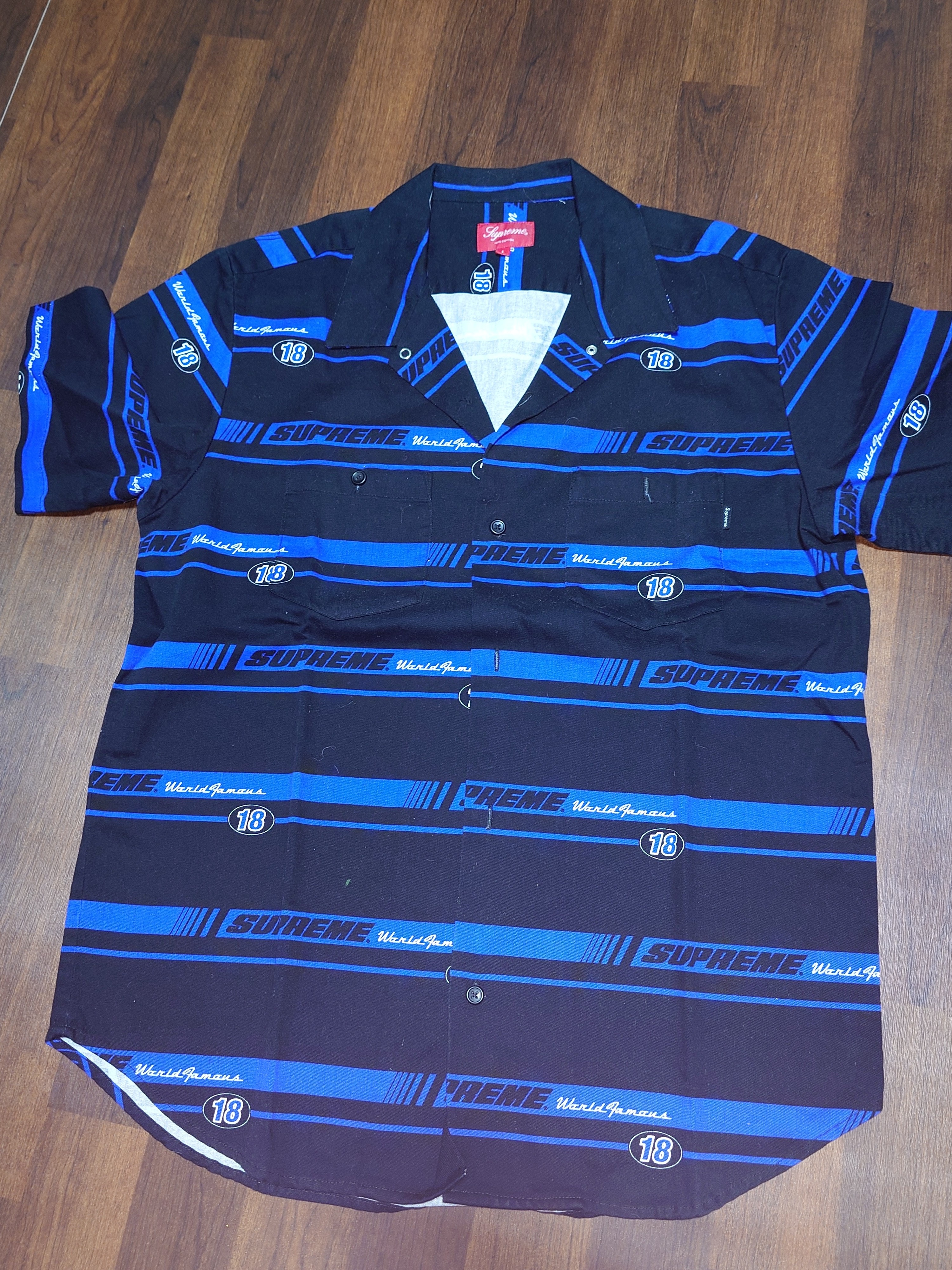 Supreme Contrast Stitch Button Up 