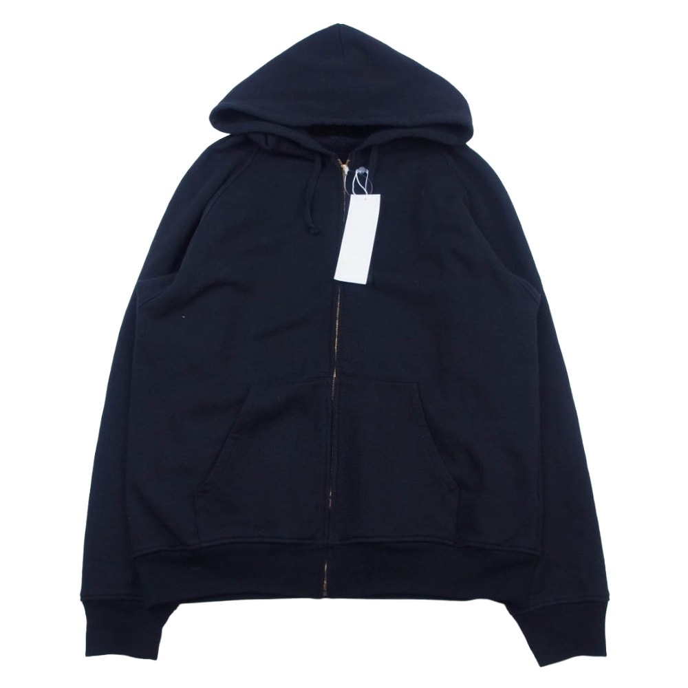 COMOLI コモリ パーカー 25SS B01-05001 コットン裏毛ジップパーカー ブラック系 3【中古】