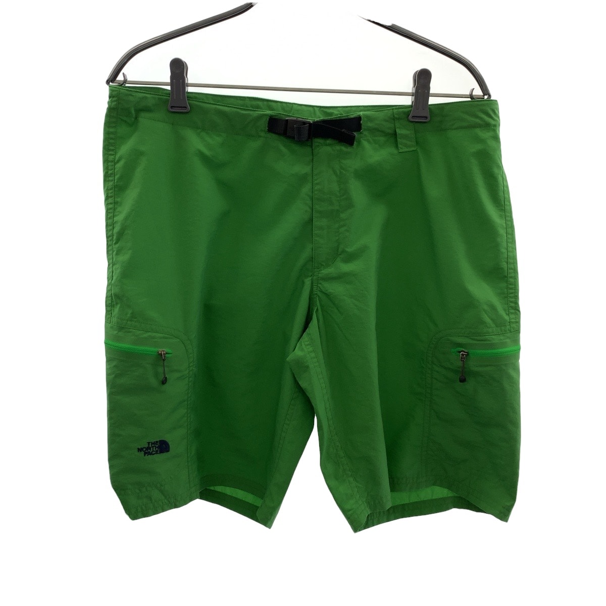 美品 THE NORTH FACE ザ ノースフェイス サイズL グリーン ブラック ナイロン ショートパンツ 505106 【中古】