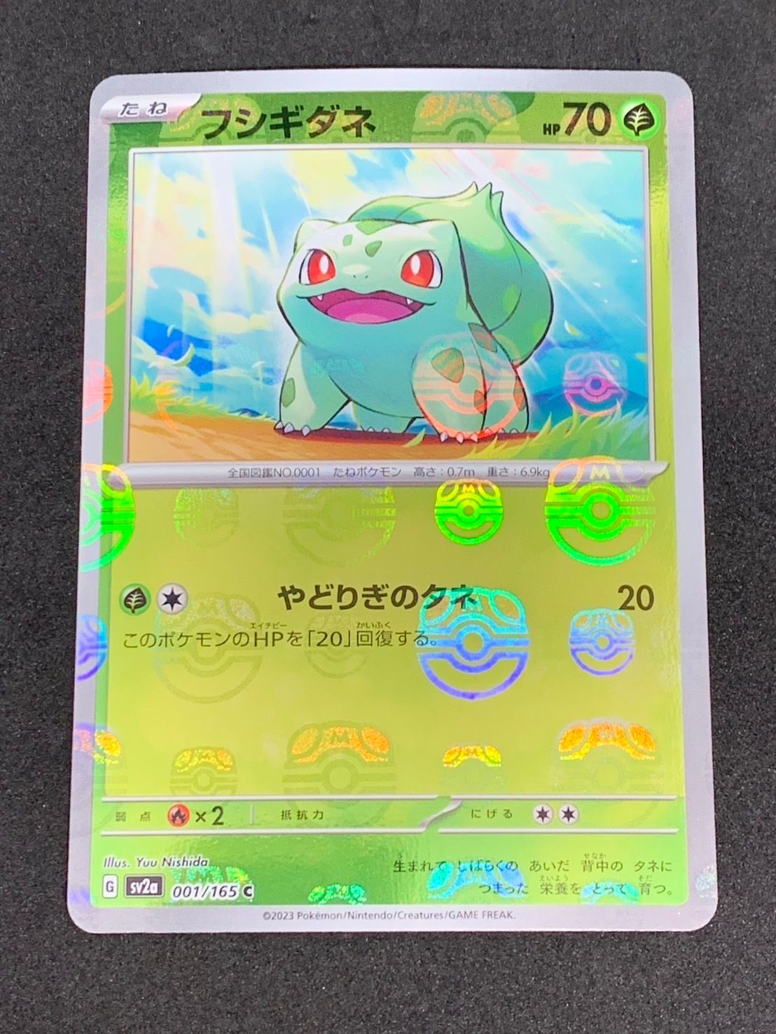 フシギダネ C: マスターボールミラー[SV2a 001/165](強化拡張パック「ポケモンカード151」)