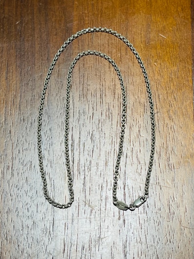 Chrome Hearts Roll Chain Necklace "Silver"