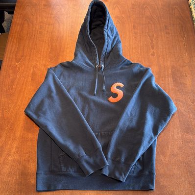 Supreme S Logo Hooded Sweatshirt "Navy" (19FW)