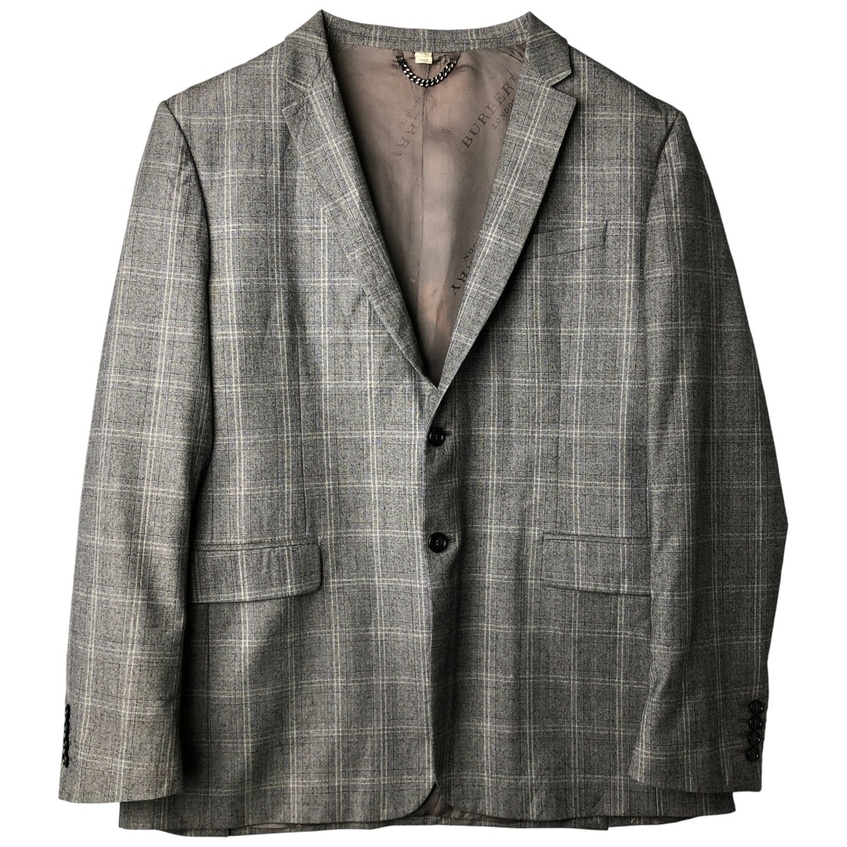古着 バーバリー Burberry's BURBERRY LONDON チェック柄 ウールテーラードジャケット イタリア製 メンズL相当/evb033071