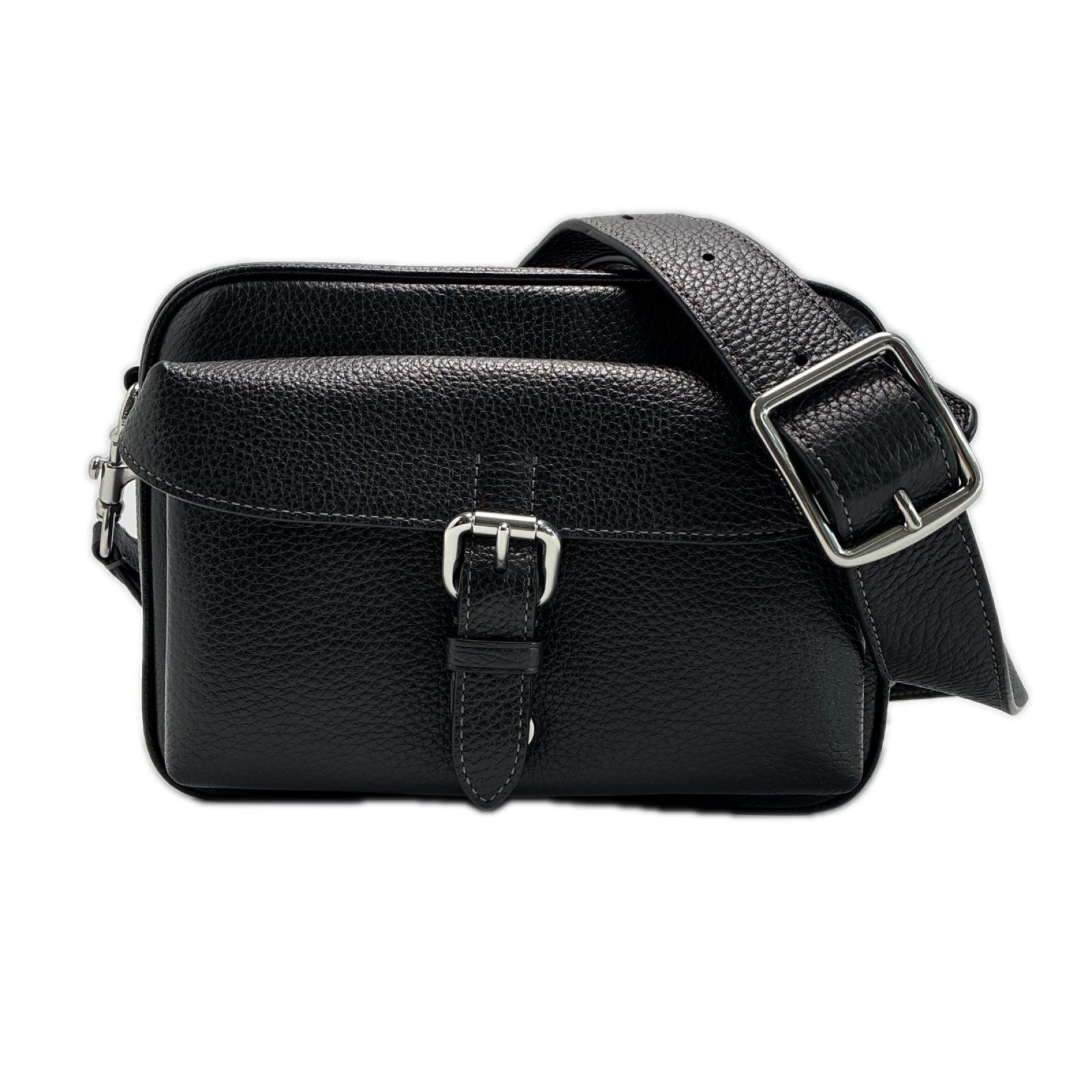 COACH コーチ ワーナー クロスボディ バッグ CW218 ブラック ショルダーバッグ レザー