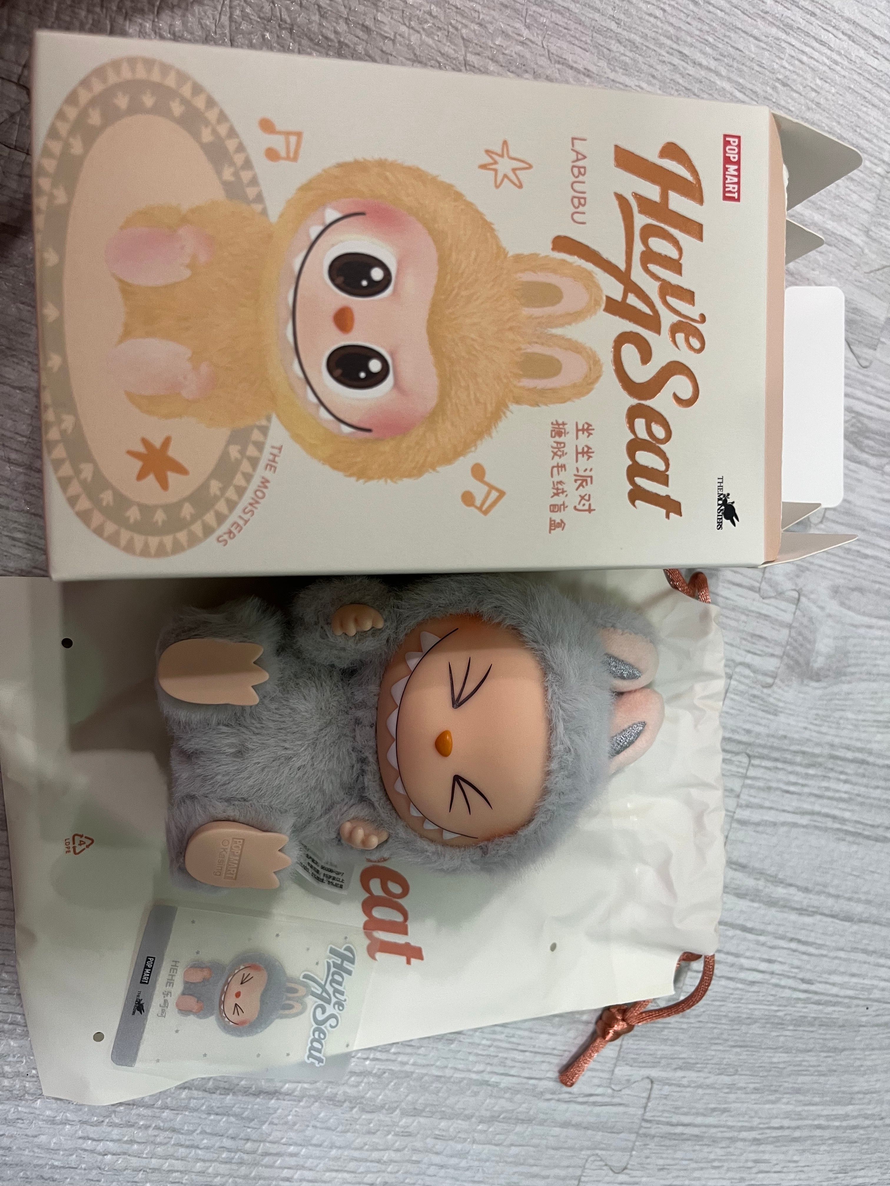 POP MART THE MONSTERS (LABUBU) Have a Seat Plush Series HEHE