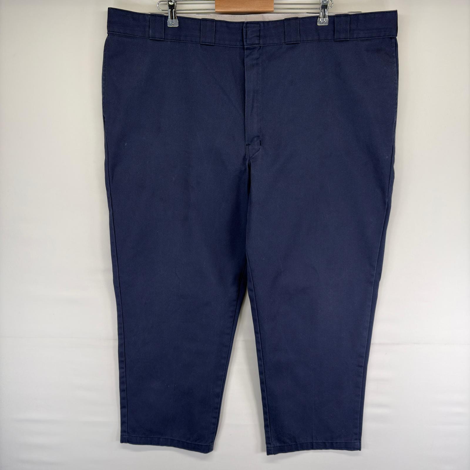 古着 ディッキーズ Dickies パンツ チノパン スラックス ワーク ワンポイントロゴ ジッパーフライ 874 w48 L30  ネイビー系 メンズ