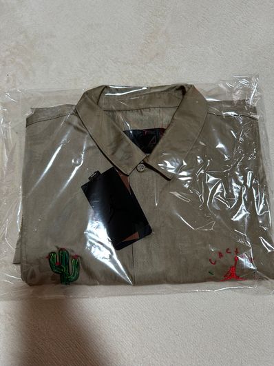 Air Jordan x Travis Cactus Jack Button Down Shirt "Khaki Desert"