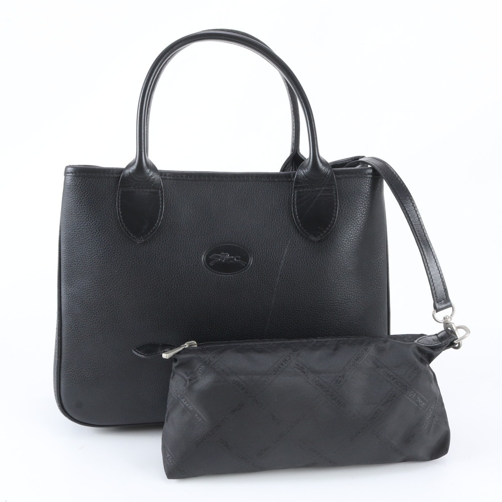 ■美品 ロンシャン トート バッグ レザー×ナイロン