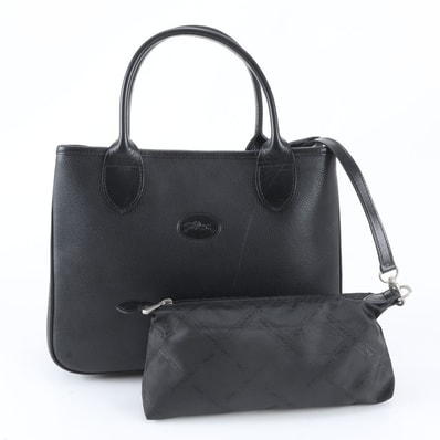 ■美品 ロンシャン トート バッグ レザー×ナイロン
