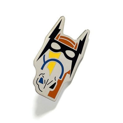【超美品】エルメス メンズ ピン バッジ ブローチ シュヴァル マスケ