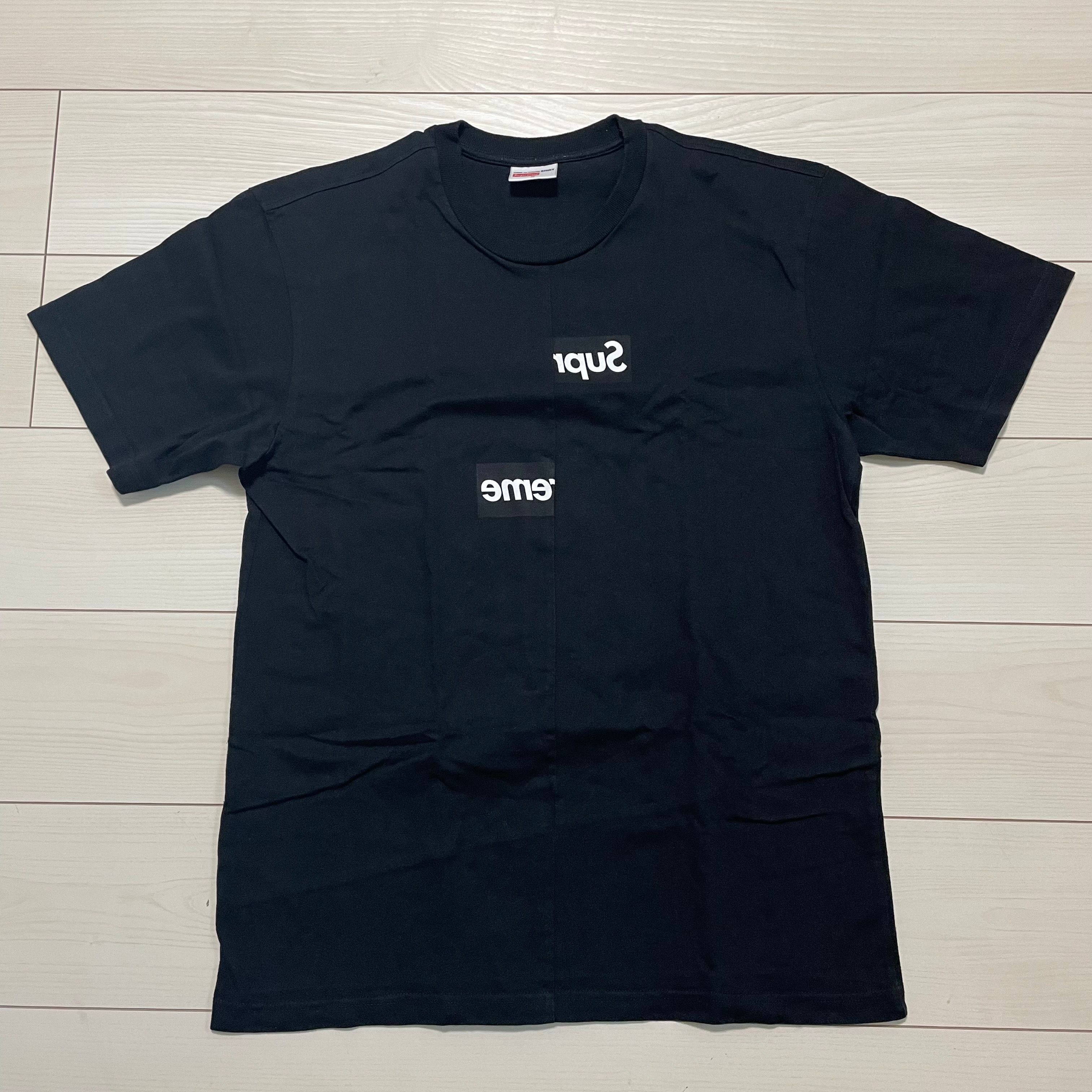 Supreme / Comme des Garçons SHIRT® Split Box Logo Tee "Black"