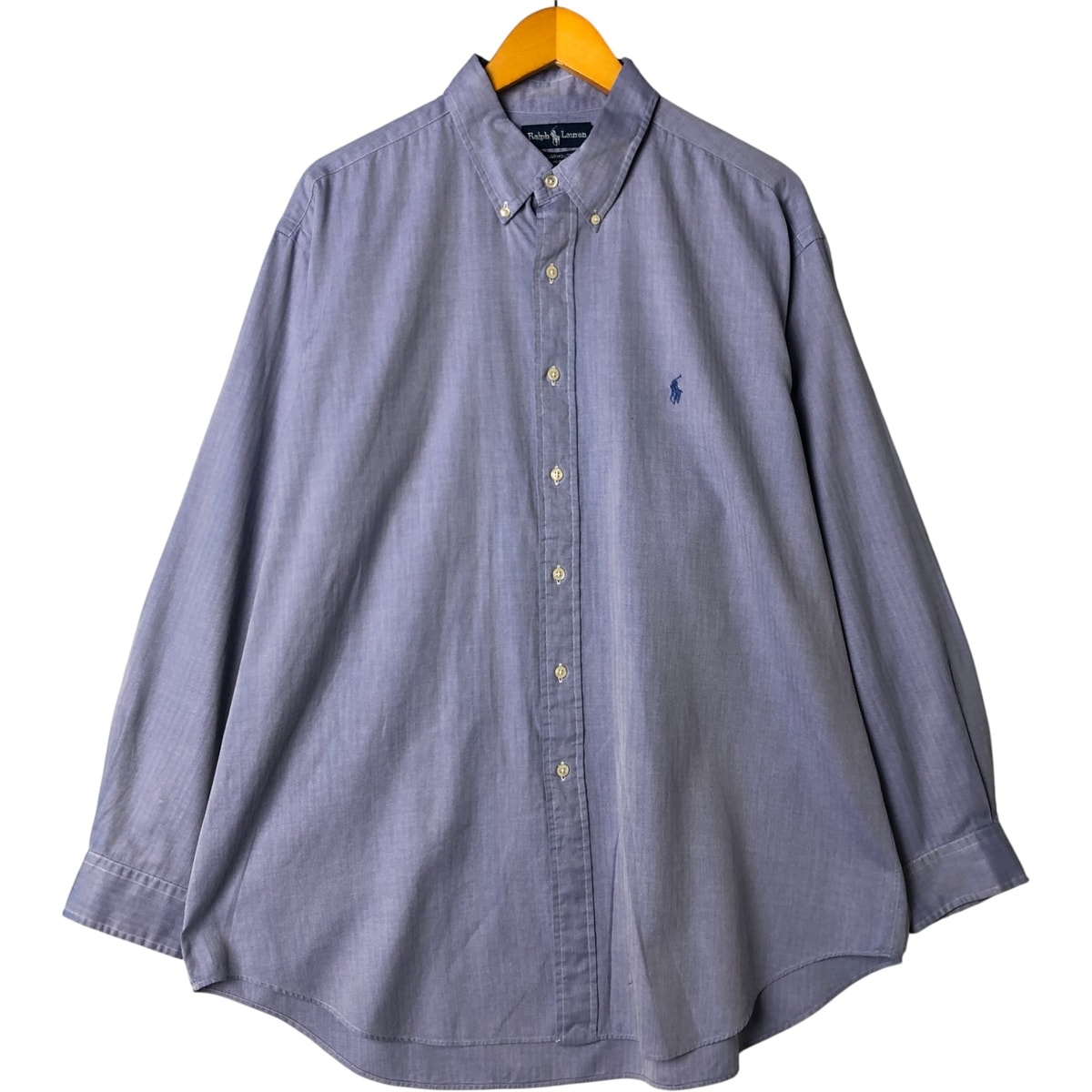 古着 ラルフローレン Ralph Lauren YARMOUTH ヘリンボーン 長袖 ボタンダウンシャツ メンズXL相当/eaa585494