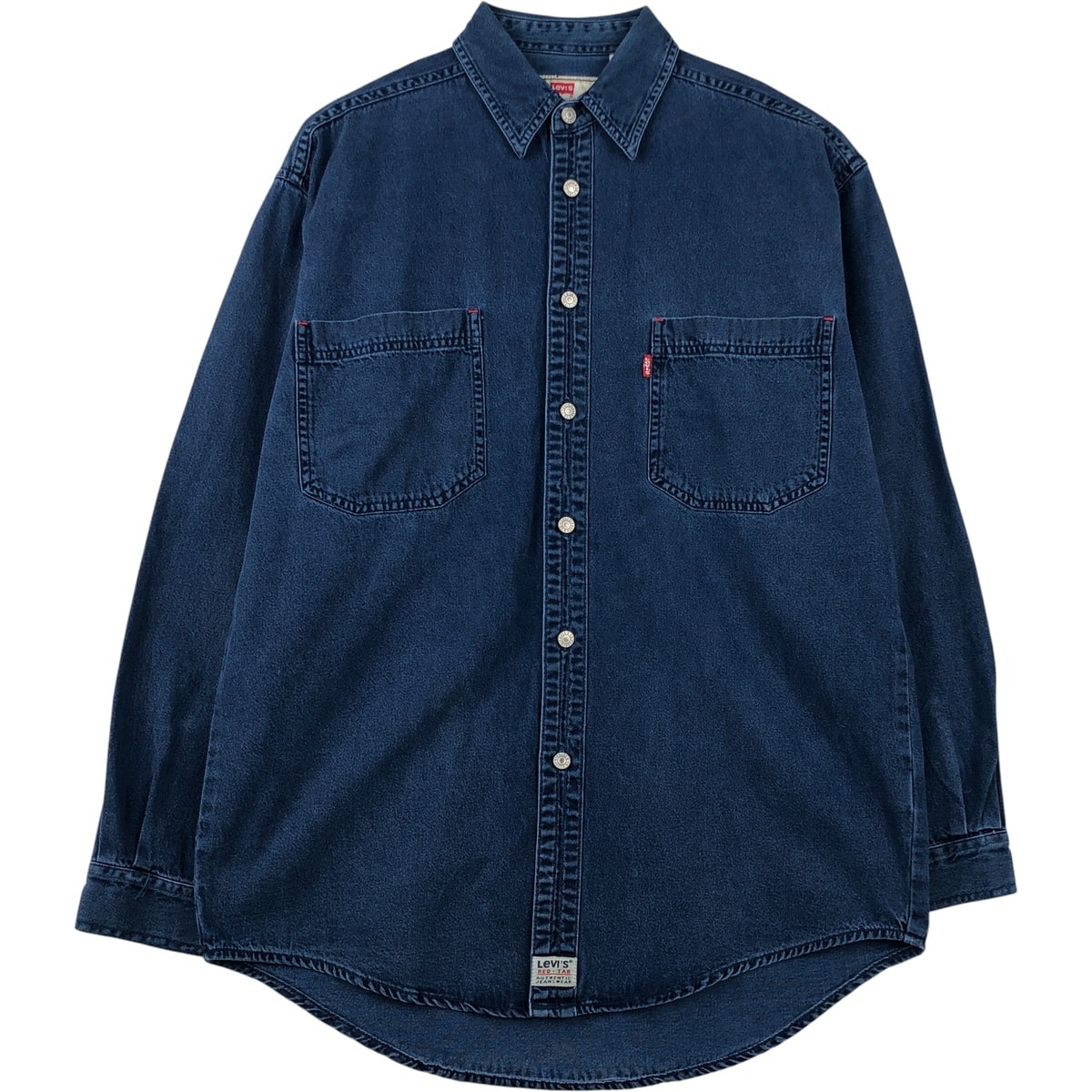 古着 90年代 リーバイス Levi's 長袖 デニムシャツ メンズM相当 ヴィンテージ/eaa615228