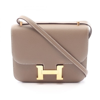 エルメス HERMES コンスタンス3 ミニ エトゥープ ショルダーバッグ バッグ ヴォーエプソン ヴォーエプソン B刻印(2023年製造) レディース グレー系 【中古】