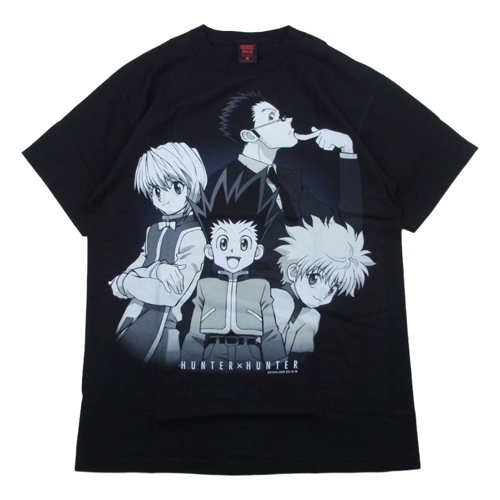 GEEKS RULE ギークスルール Tシャツ Hunter Hunter ハンターハンター Tシャツ 半袖カットソー ブラック系 M【新古品】【未使用】【中古】