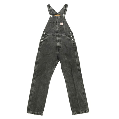 Levi's リーバイス 79107-0023 ユーズド加工 ブラックデニム オーバーオール ブラック系 S【美品】【中古】